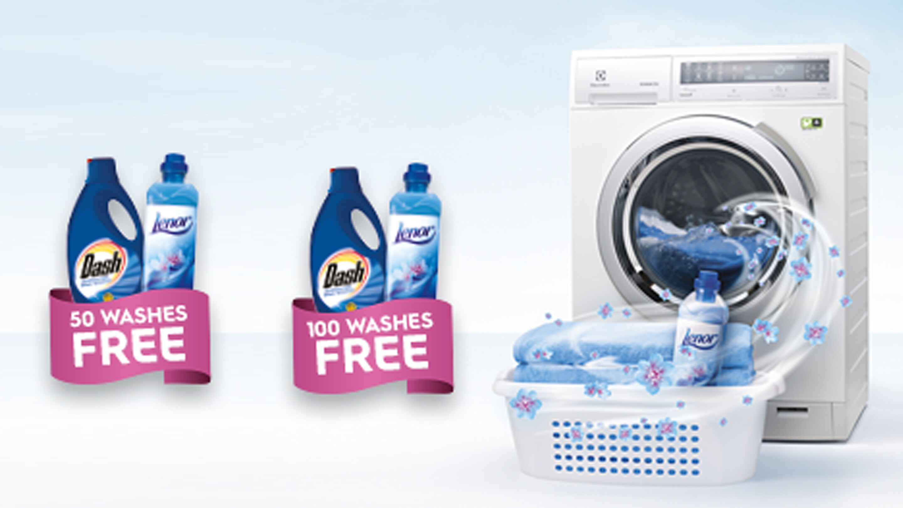 The Electrolux UltraCare Eco and free dash detergent