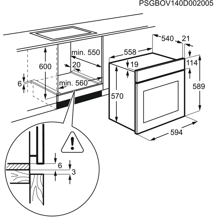 Electrolux - Духова шафа - EZB53400AX