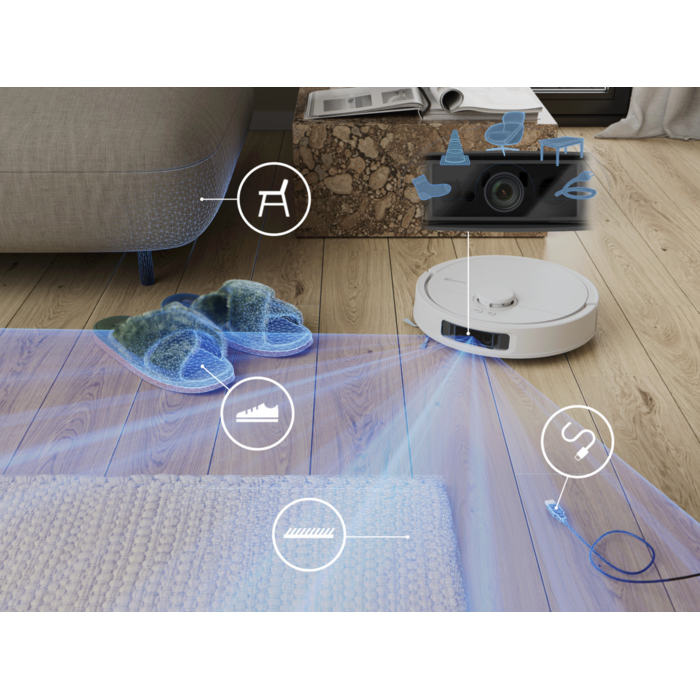 LiDAR, and Dual-Line Lazer with an AI camera for  obstacle detection 