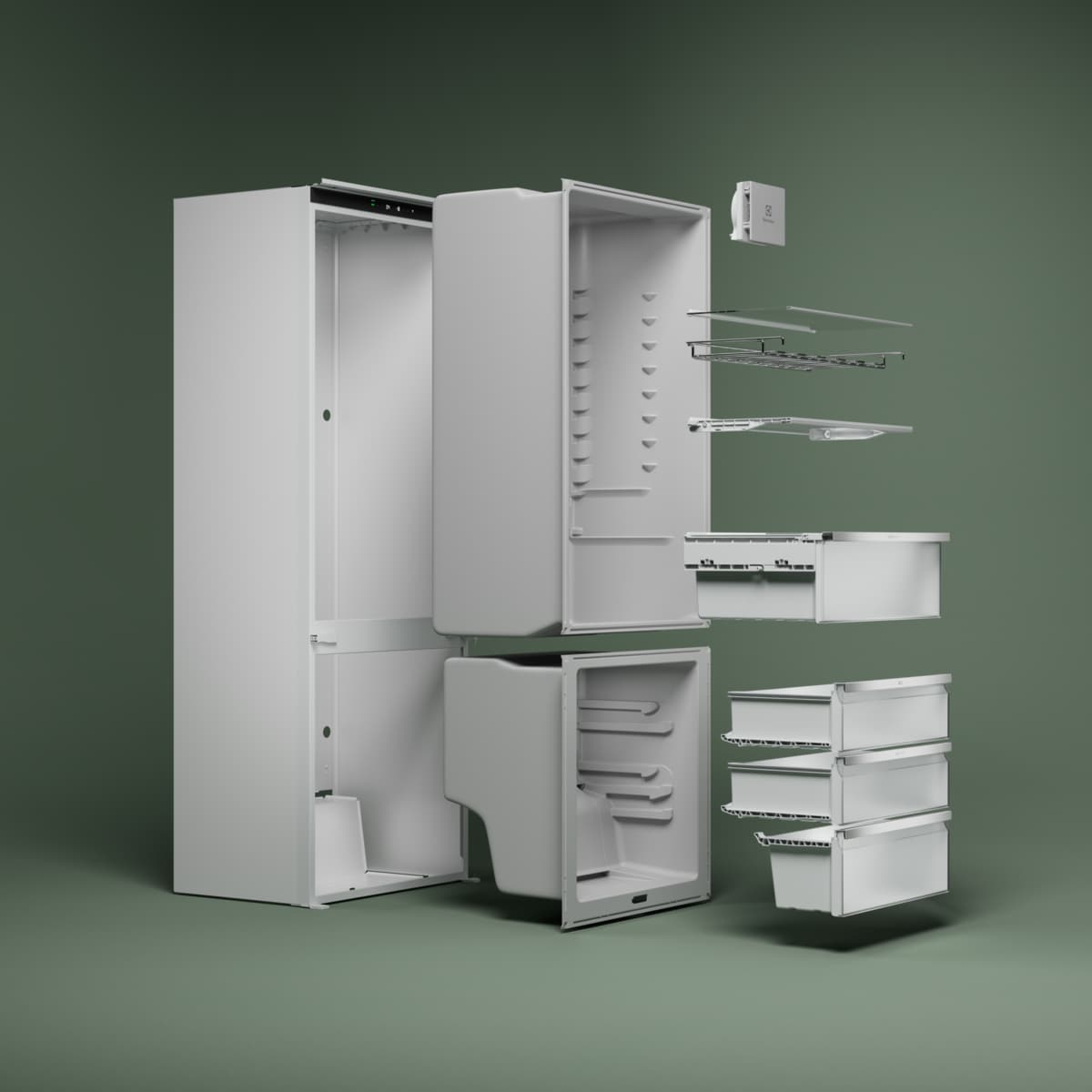 Electrolux - Встраиваемый холодильник с морозильной камерой - ENP7TD75S
