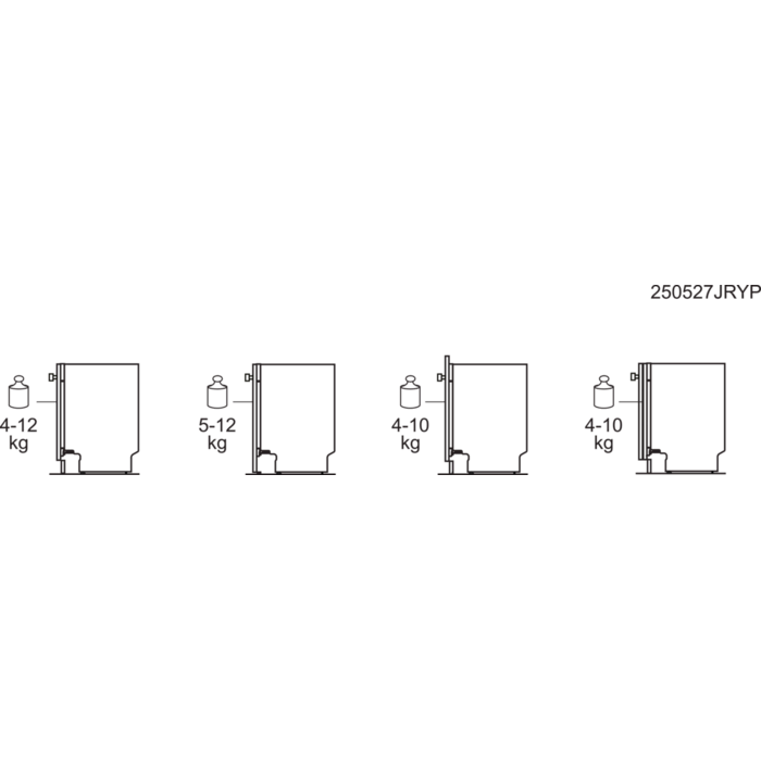 Installation Diagram with product measurements