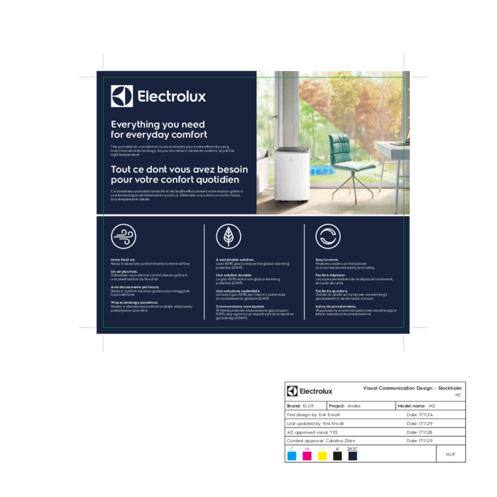 Electrolux - Портативний кондиціонер - EXP26U338HW
