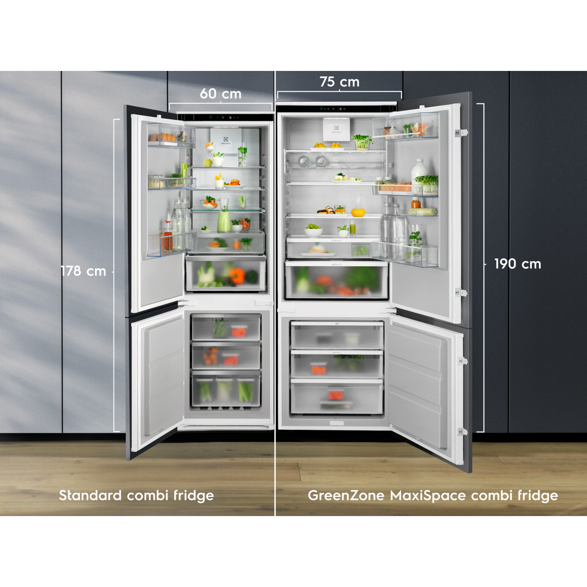 Electrolux - Встраиваемый холодильник с морозильной камерой - ENP7TD75S