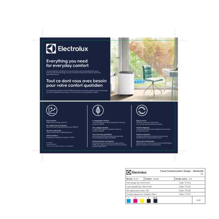 Electrolux - Портативный кондиционер - EXP34U338HW