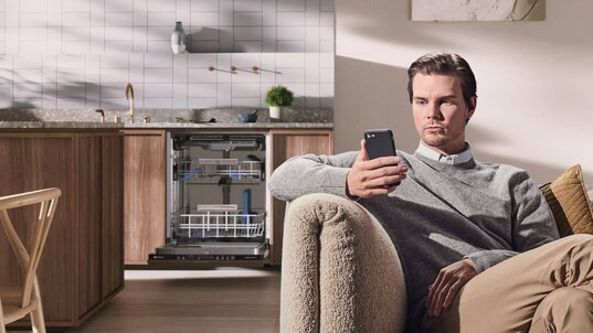 Man sitting in a couch