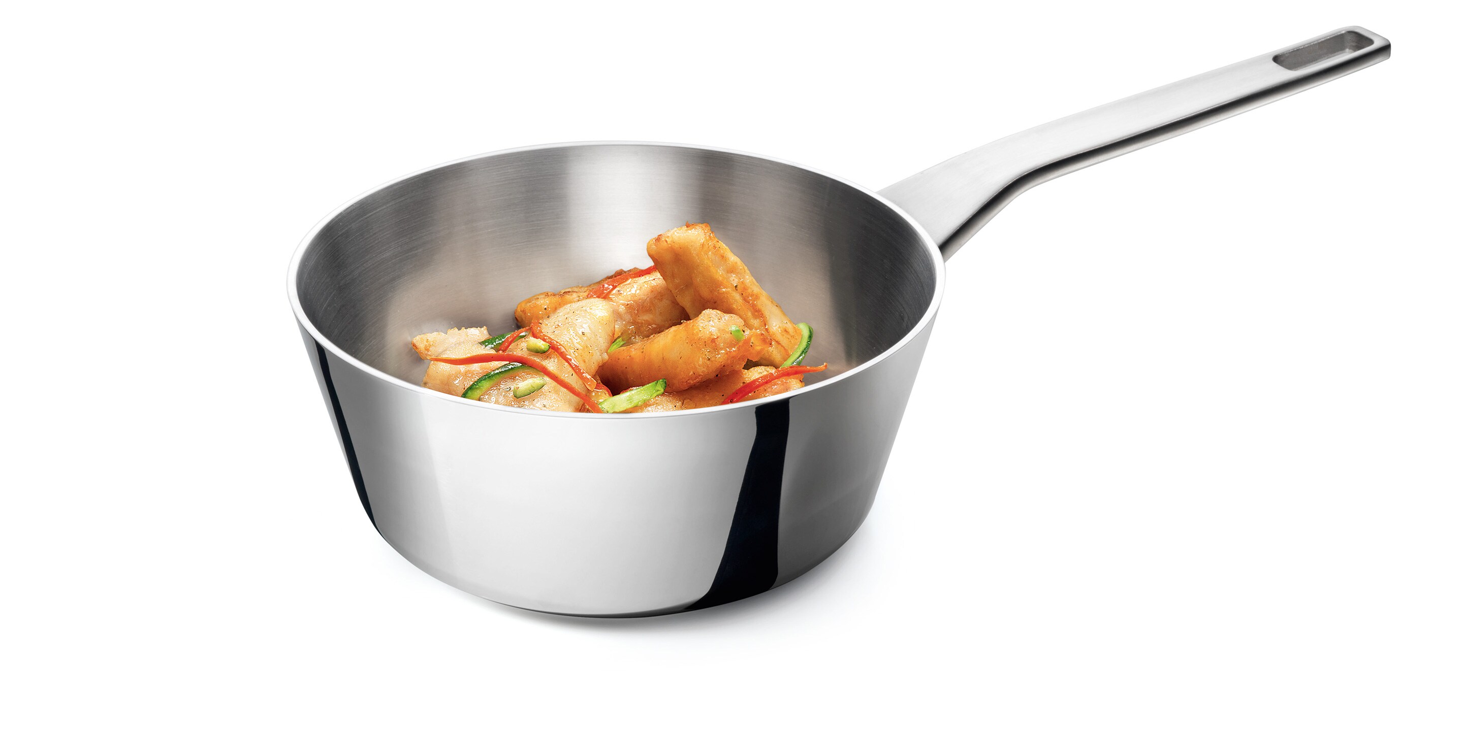 Конический сотейник Conical Sauté, в котором готовится мясо