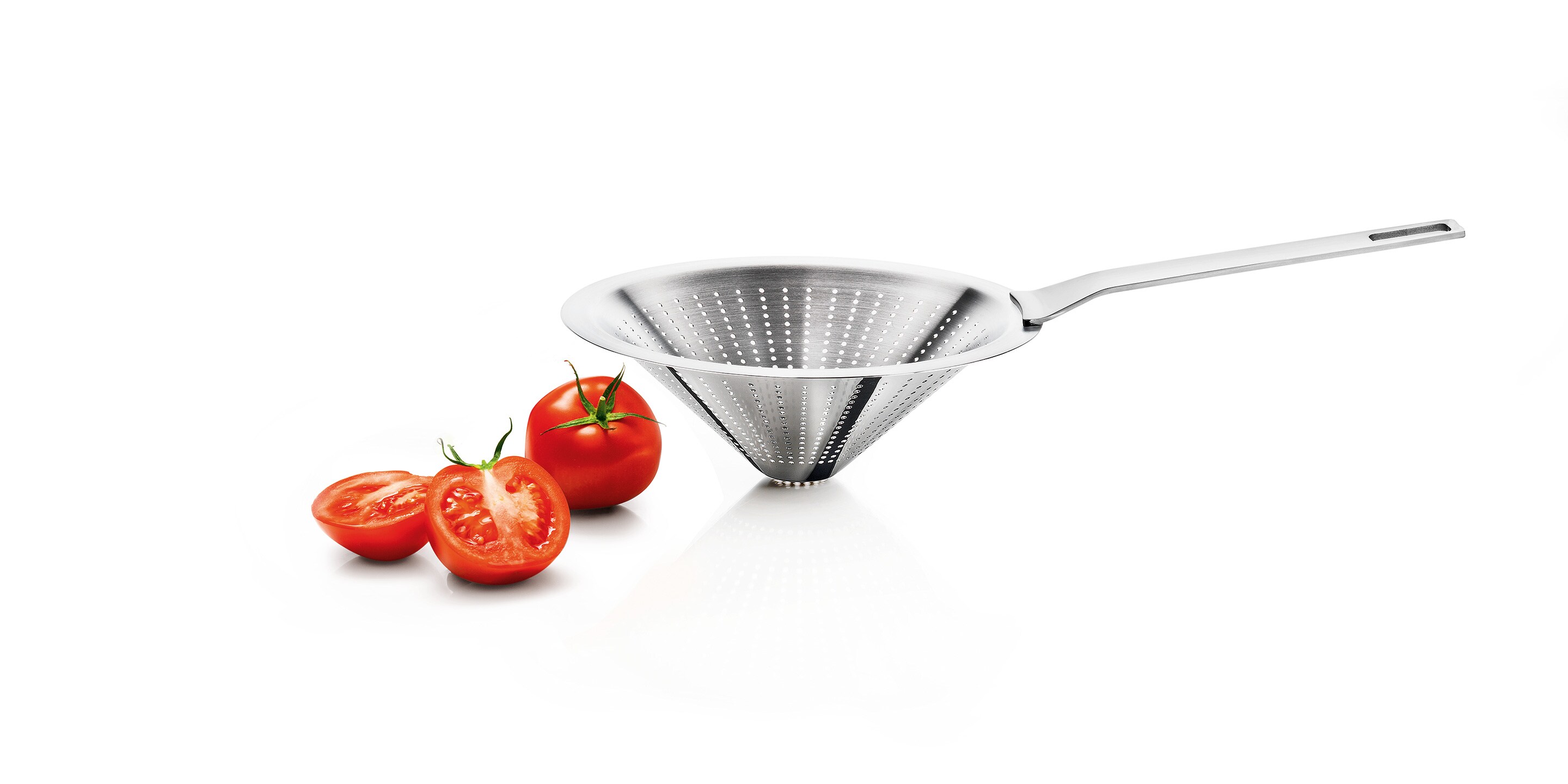 Коническое сито Chinois Colander с помидорами