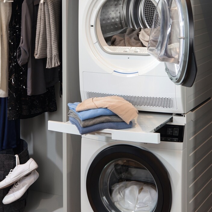 Stack a dryer on top
