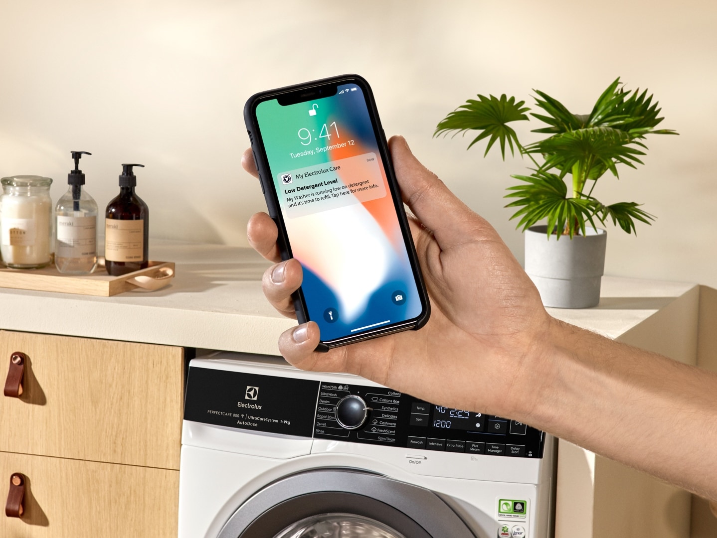 Low detergent level on phone